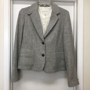 BANANA REPUBLIC Gray Wool Blend Blazer Jacket